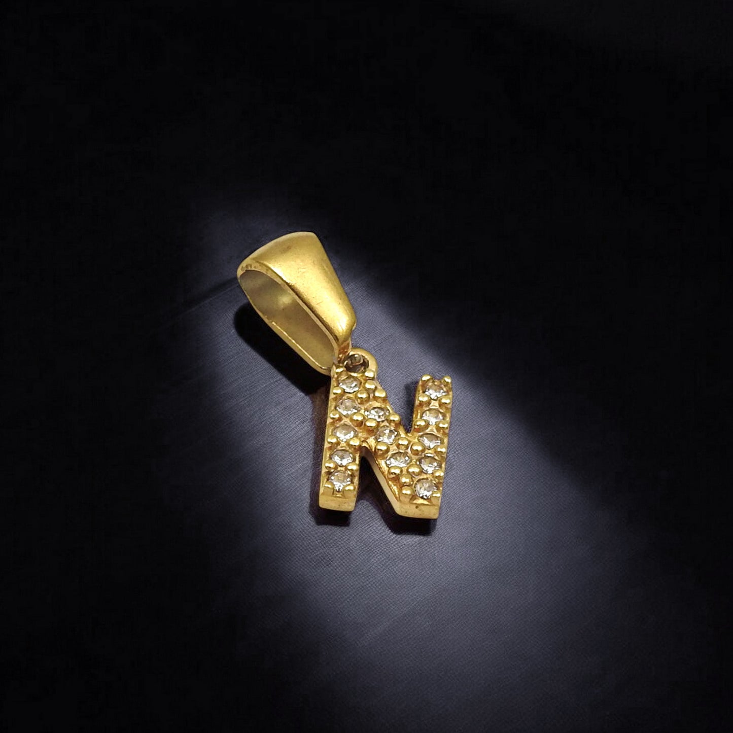 Initial Letter Charm Pendants