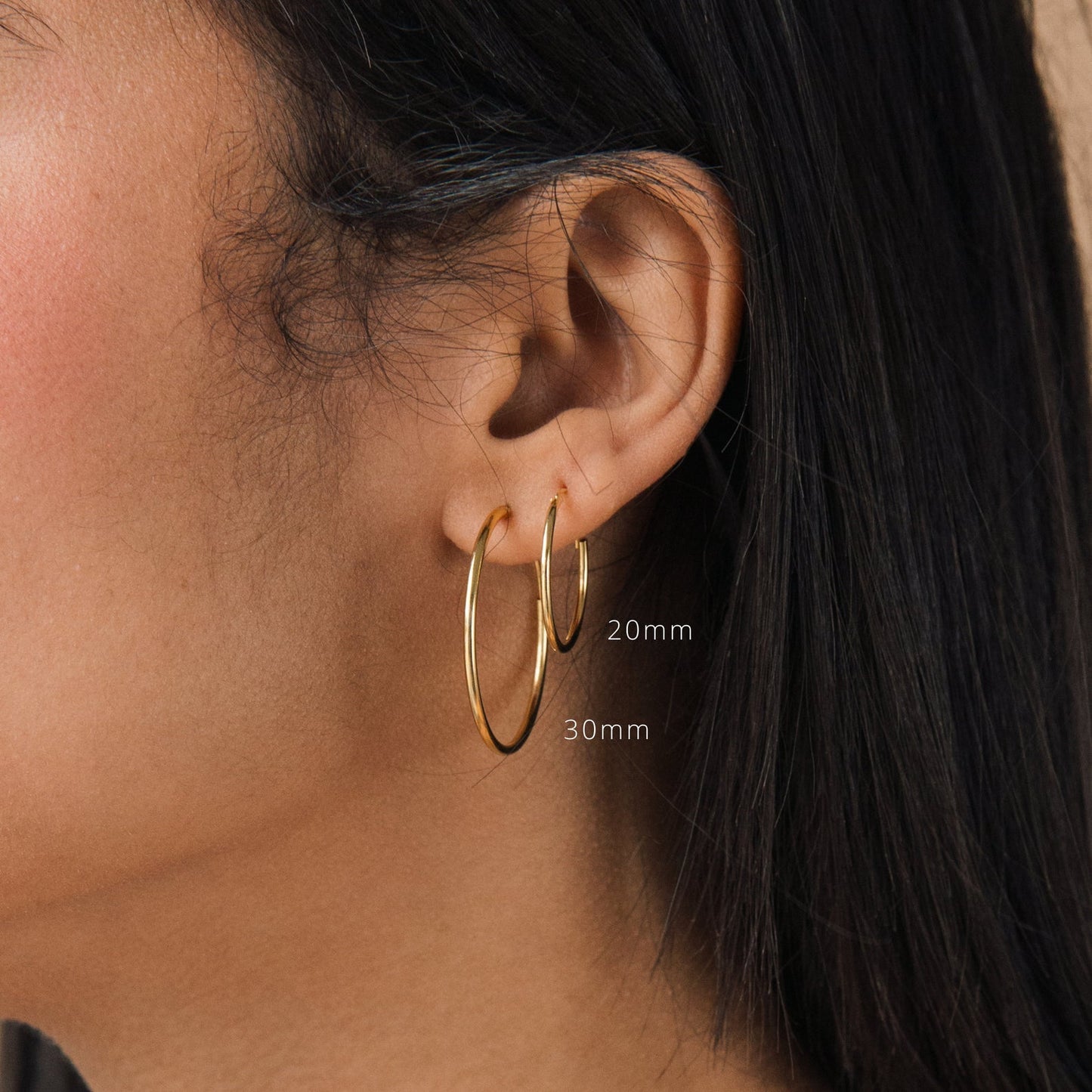 Large Thin Hoops