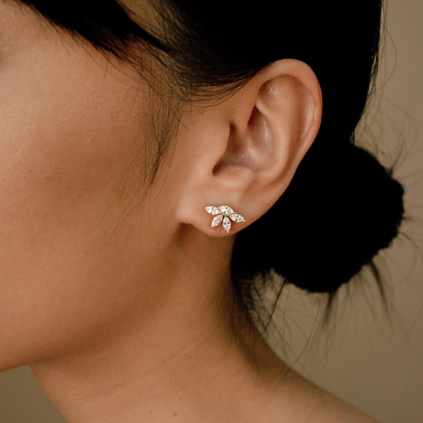 Marquise Diamond Studs