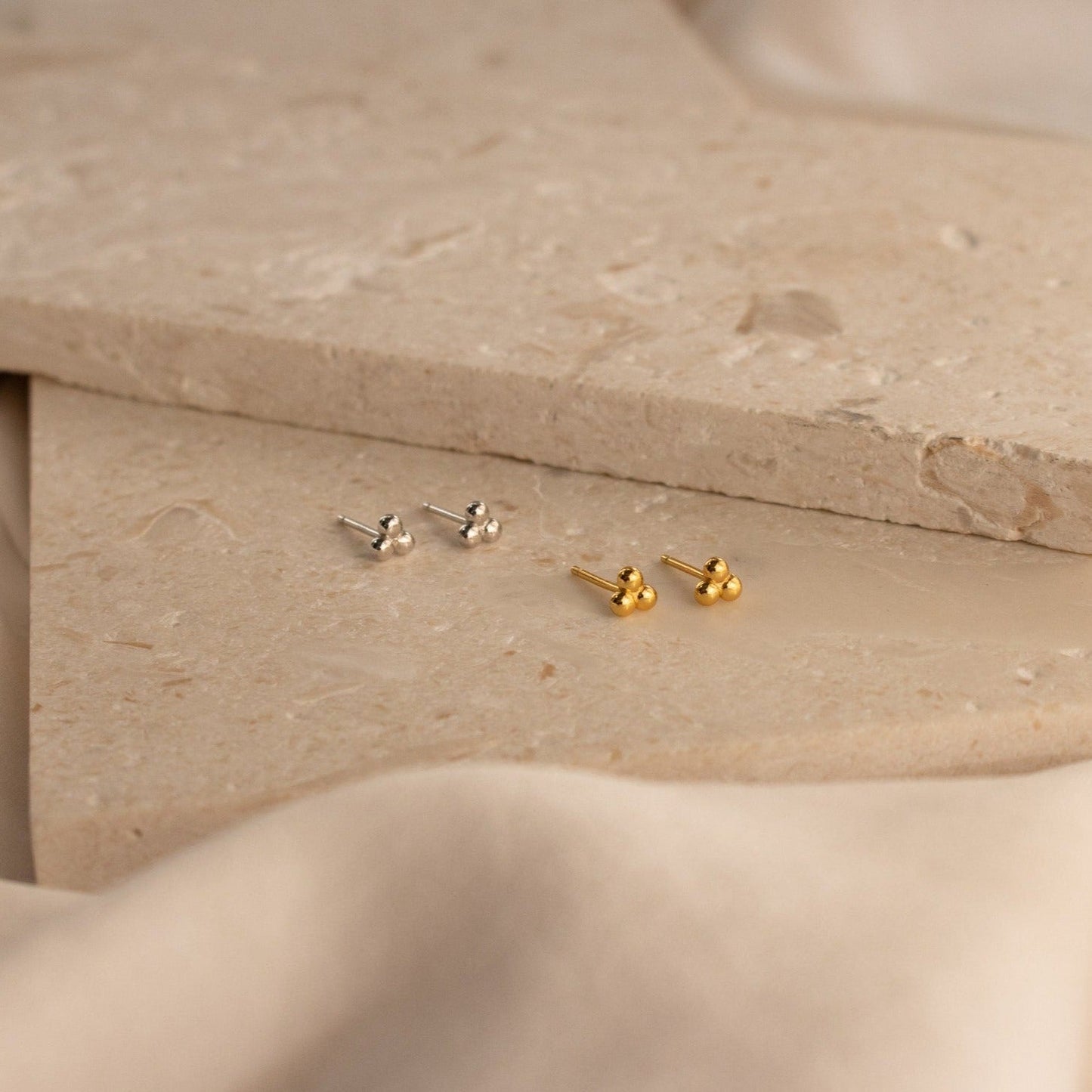 Trio Sphere Studs