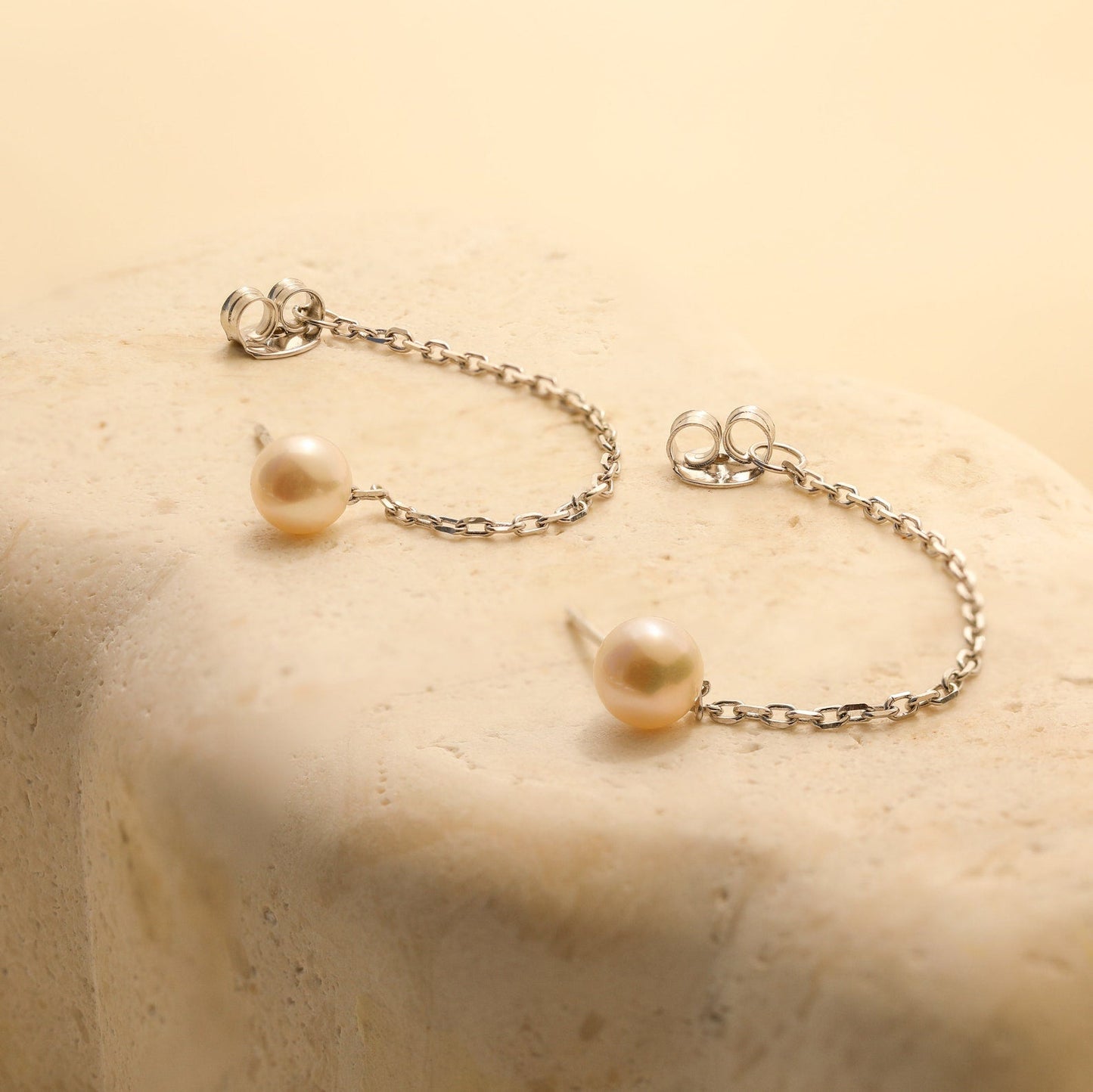 Pearl Chain Studs