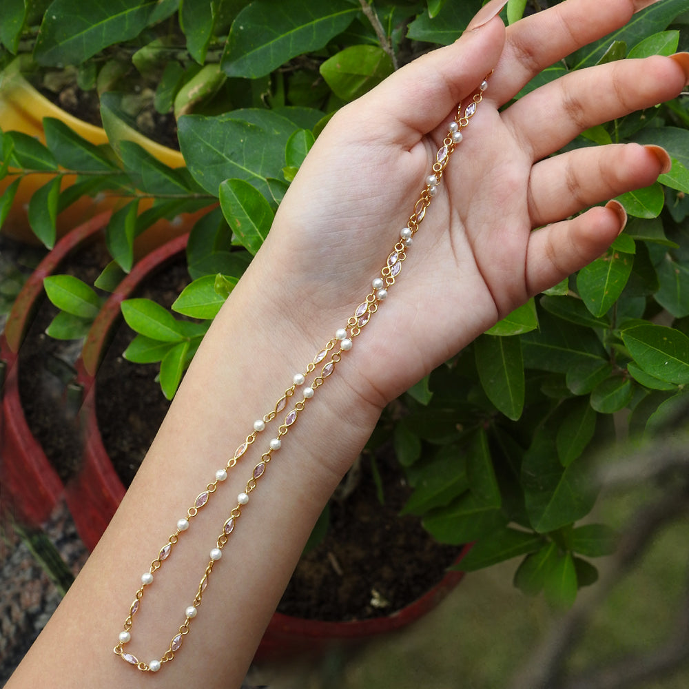 Freshwater Pearl Dainty 925 Silver Necklace